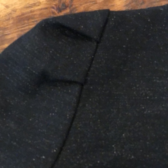 Club Monaco Black Cropped Shimmer Blazer 2 - Picture 9 of 9